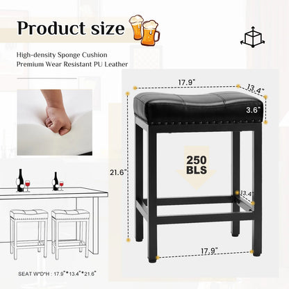 Saddle-Style Bar Stools