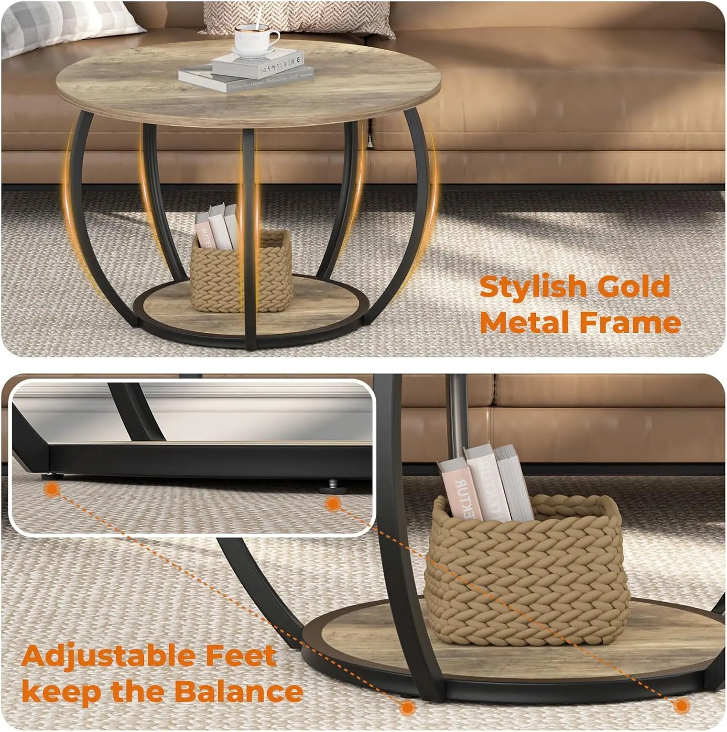 Small Circle Coffee Tables