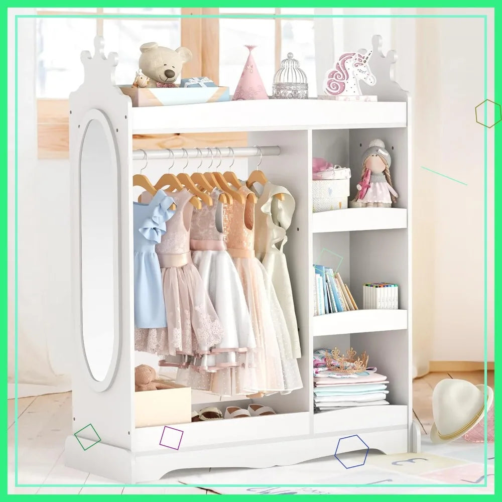 Kids Wardrobe with Mirror